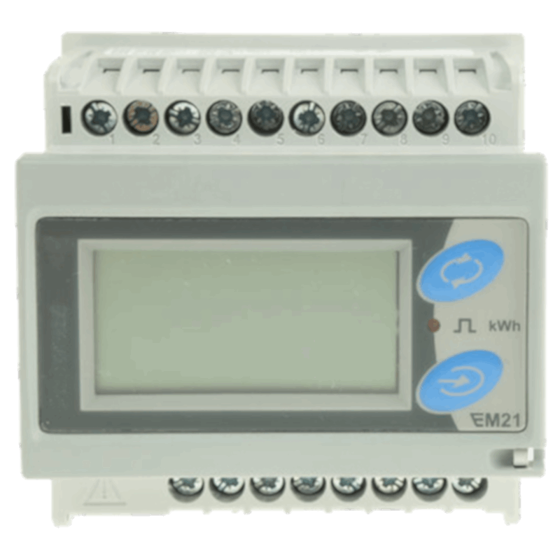 Power meter e contatore trifase 6A a quattro fili - certificato MID EN 50470 - autoalimentato - comunicazione ModBUS RS485